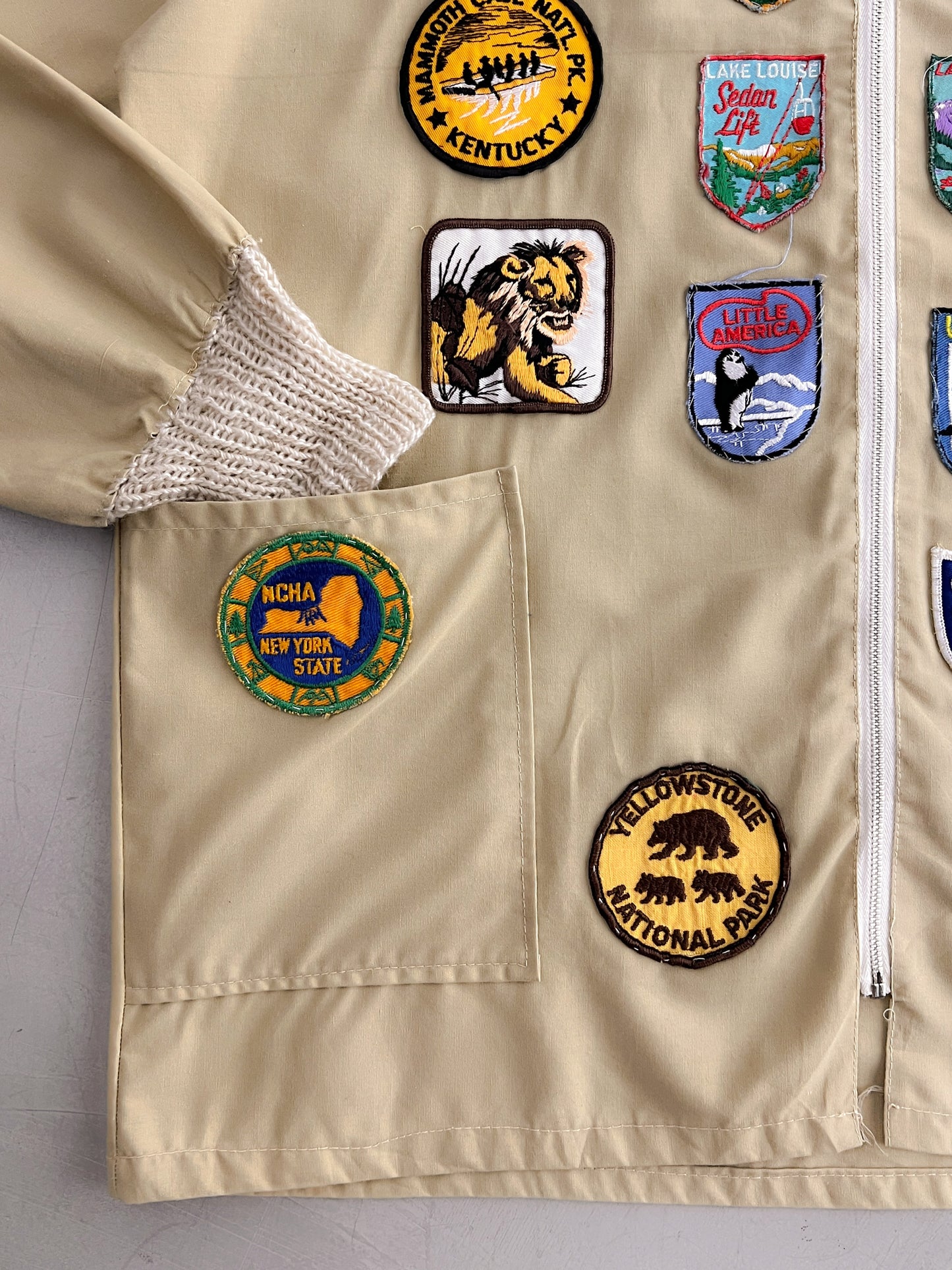 1970's Patched Cotton Jacket [M/L]