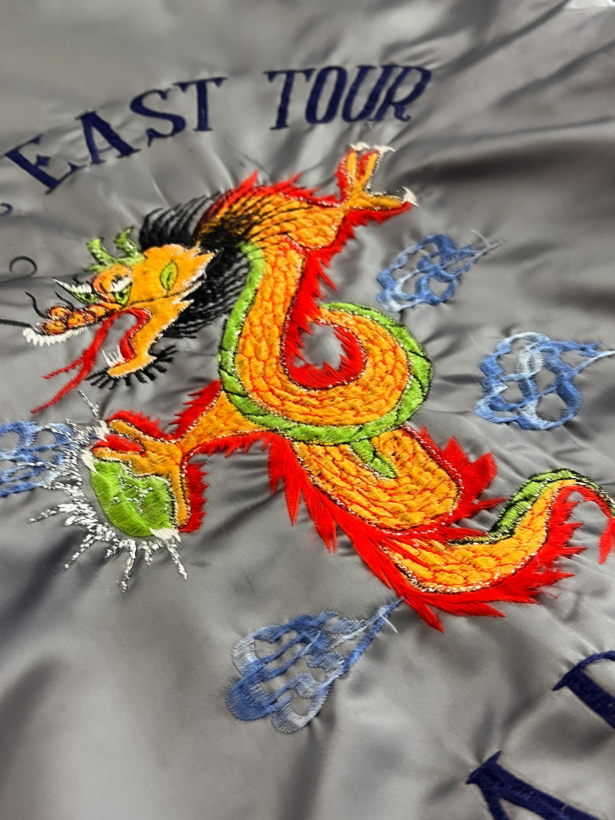 1980's Far East Satin Souvenir Jacket [L/XL]