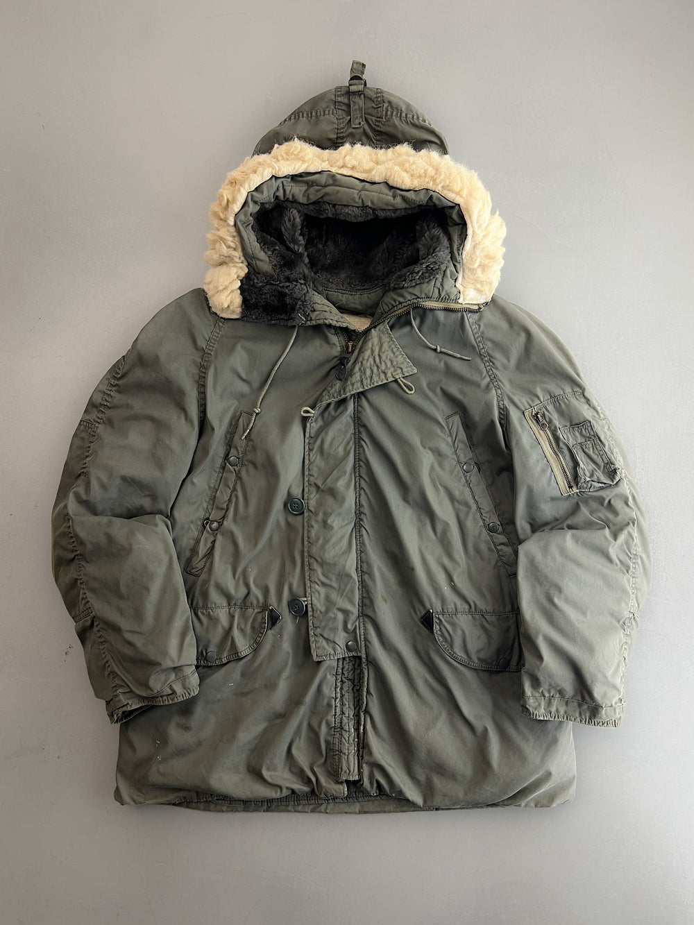 N-3B US Airforce Cold-Weather Stencilled Parka [L]