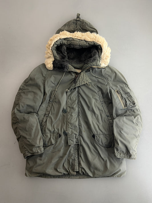 N-3B US Airforce Cold-Weather Stencilled Parka [L]