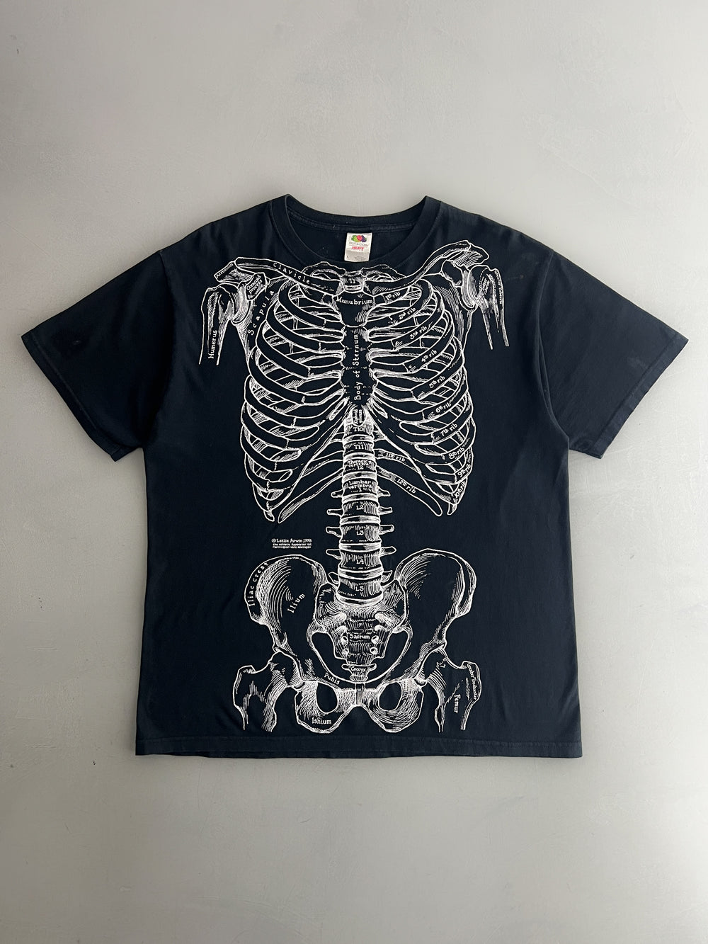 00's Leslie Arwin Skeleton Tee [L]