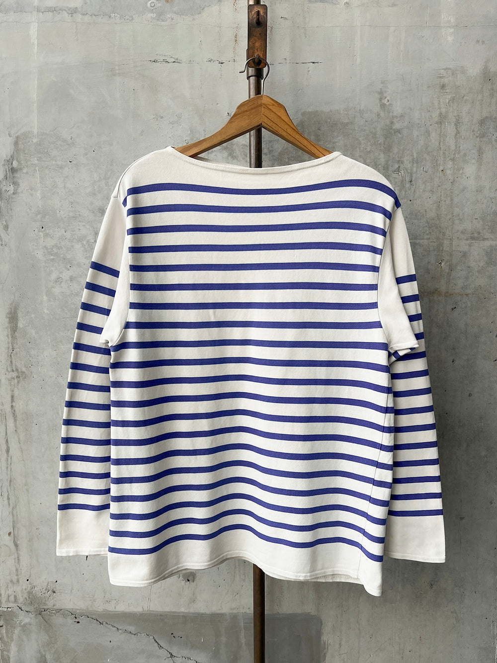1980's French Marine Nationale Breton Striped Shirt [XL]