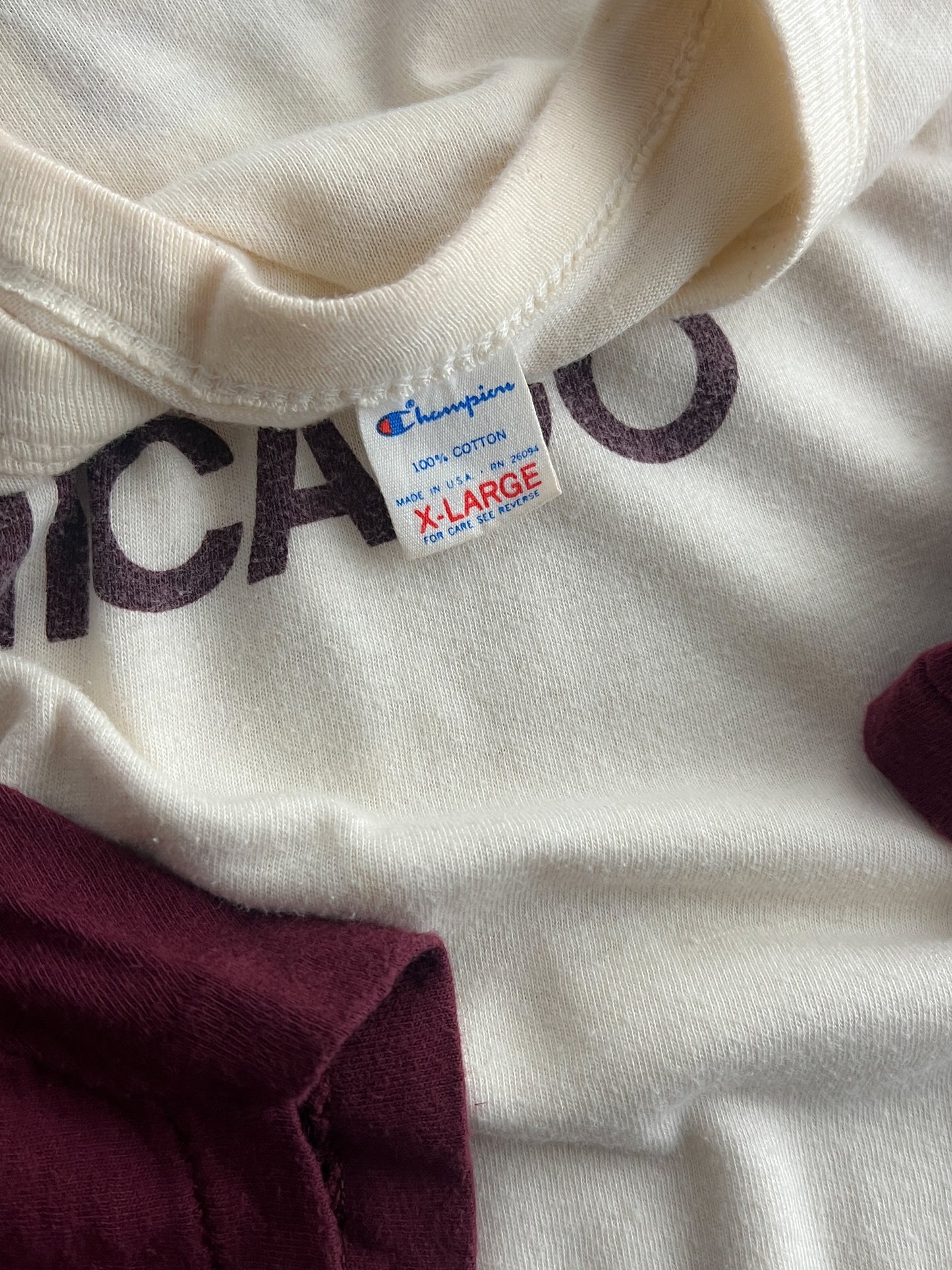1980's Champion University Chicago Raglan [L]
