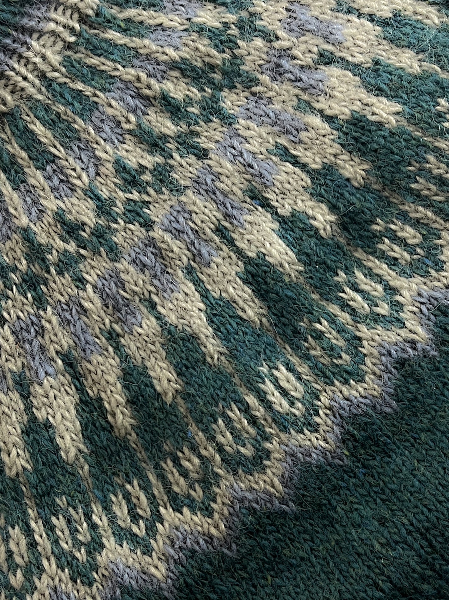 Nordic Fair Isle Yoke Knit Sweater [L/XL]