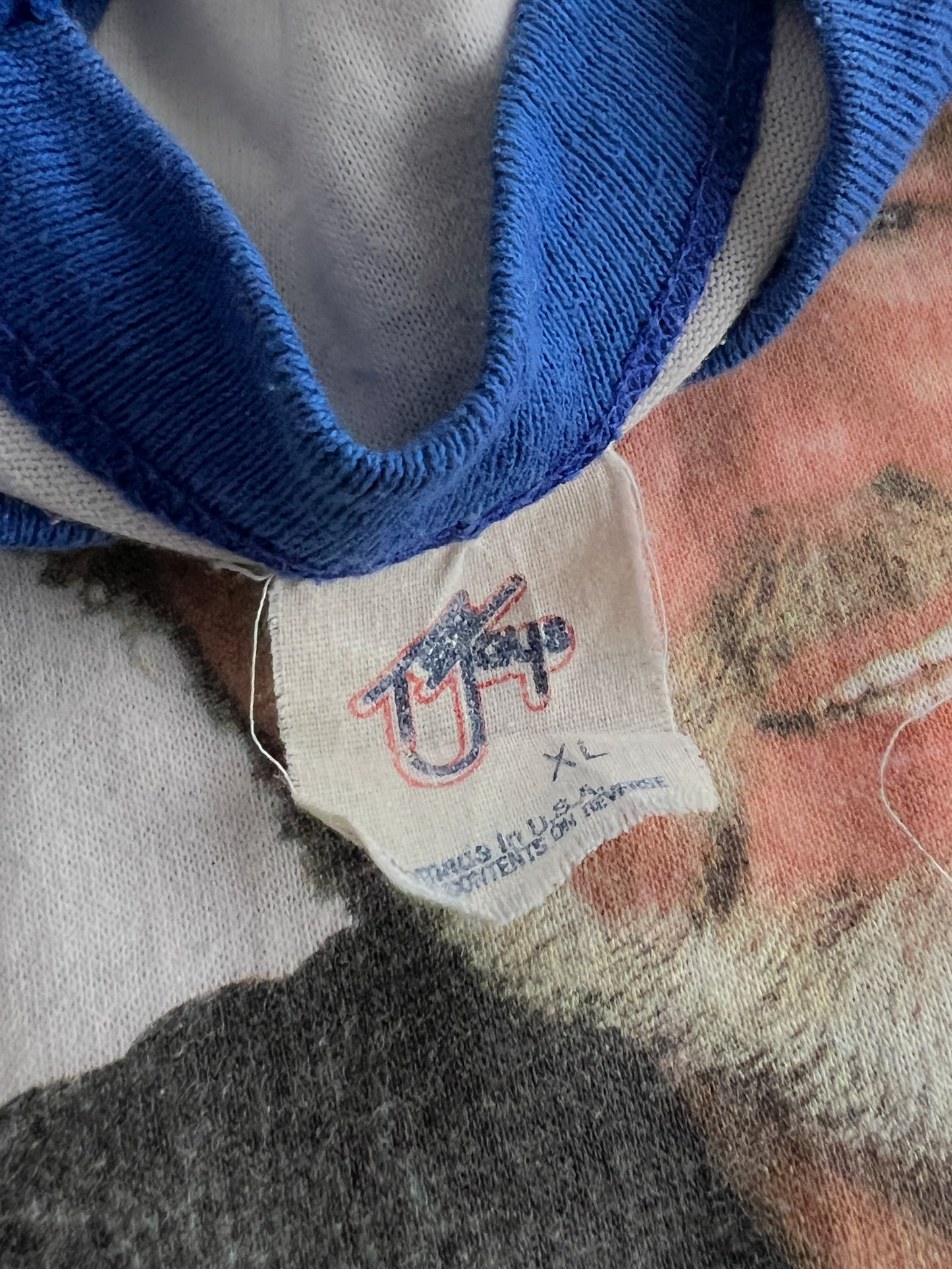 ‘84 Kenny Rogers World Tour Raglan Tee [L]