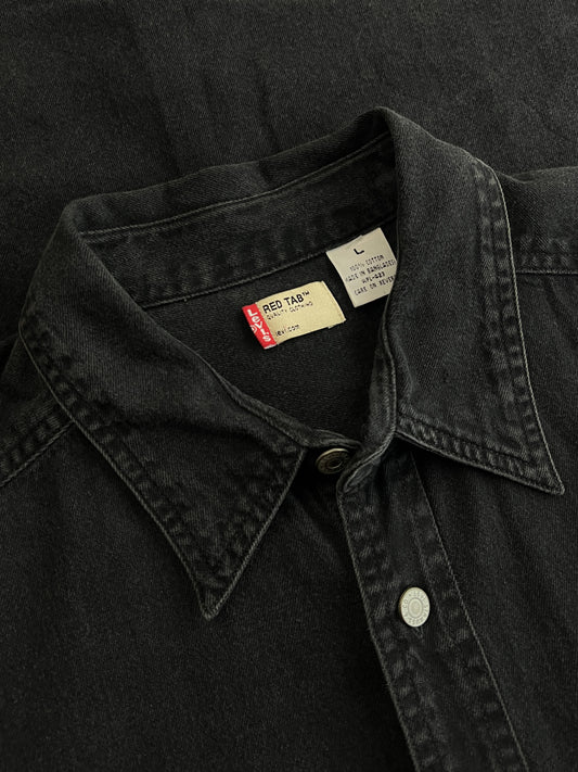 Levi's Black Denim Work Shirt [L]