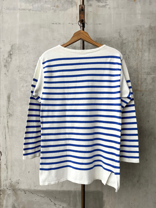 1970's French Marine Nationale Breton Striped Shirt [L]
