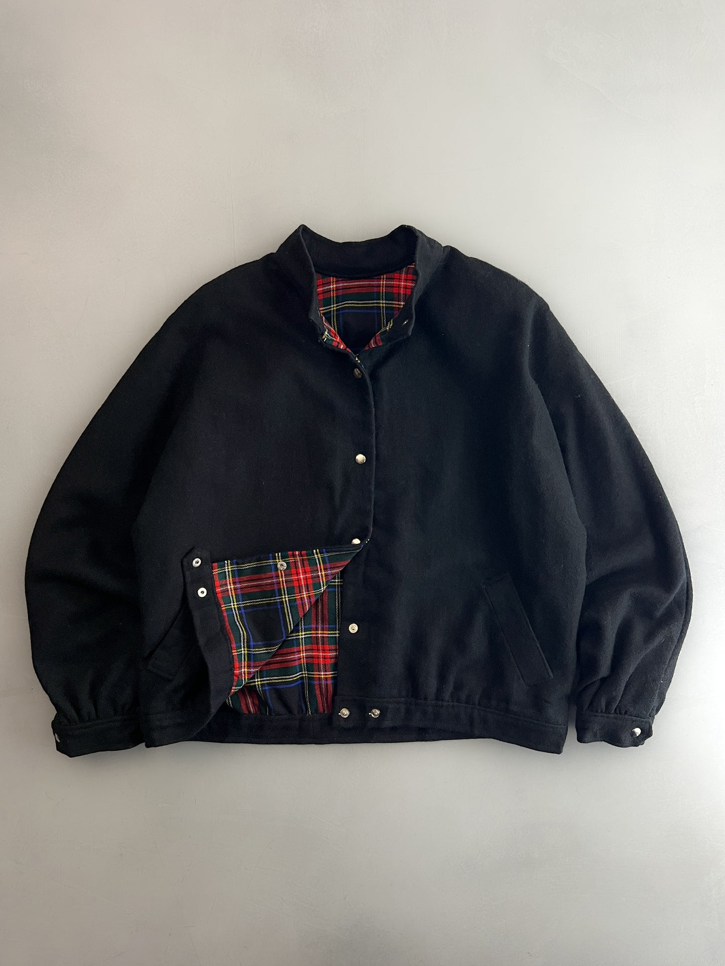 Tartan Lined Wool Jacket [L]
