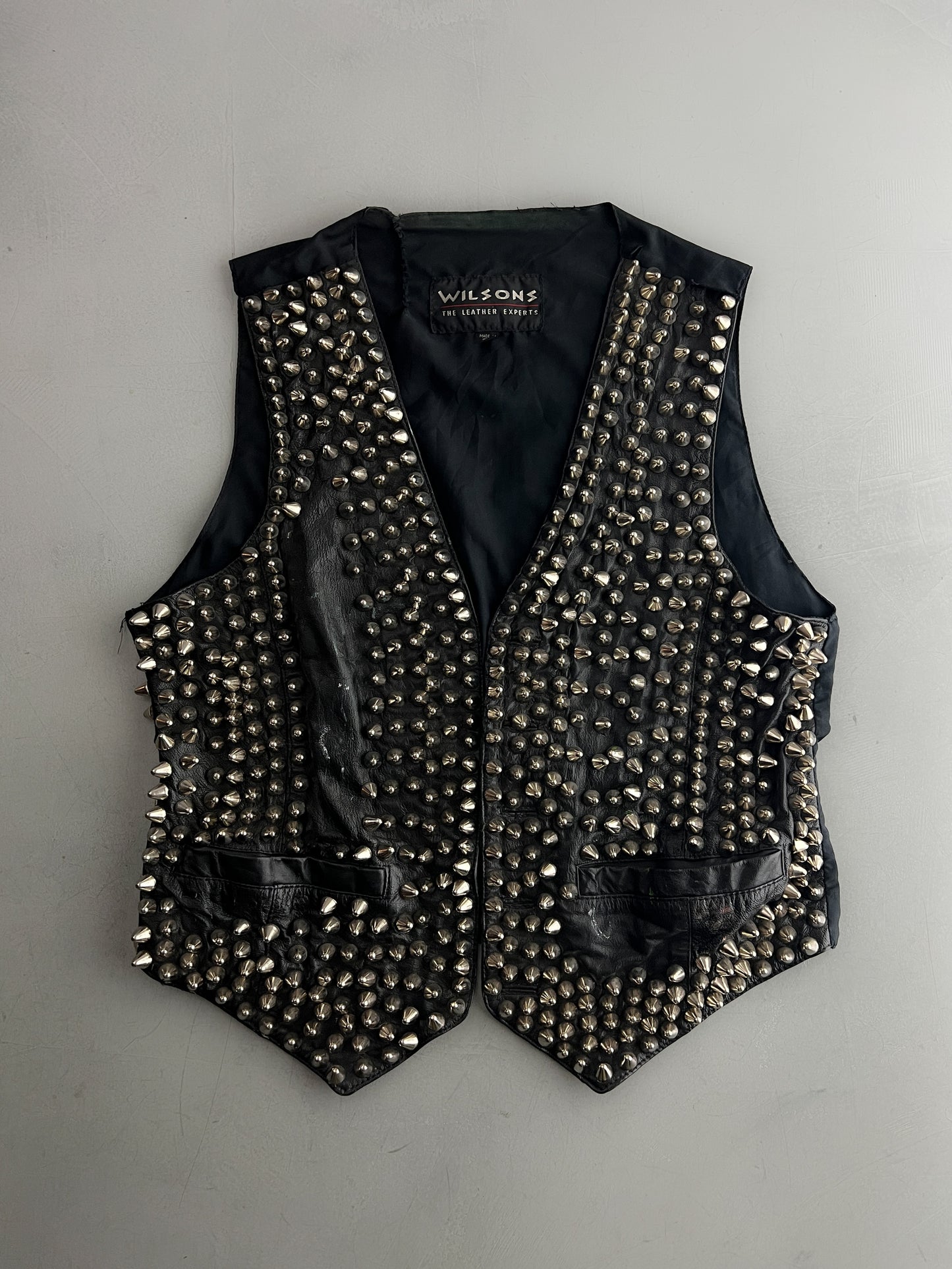 Very Studded Leather Waistcoat [M]