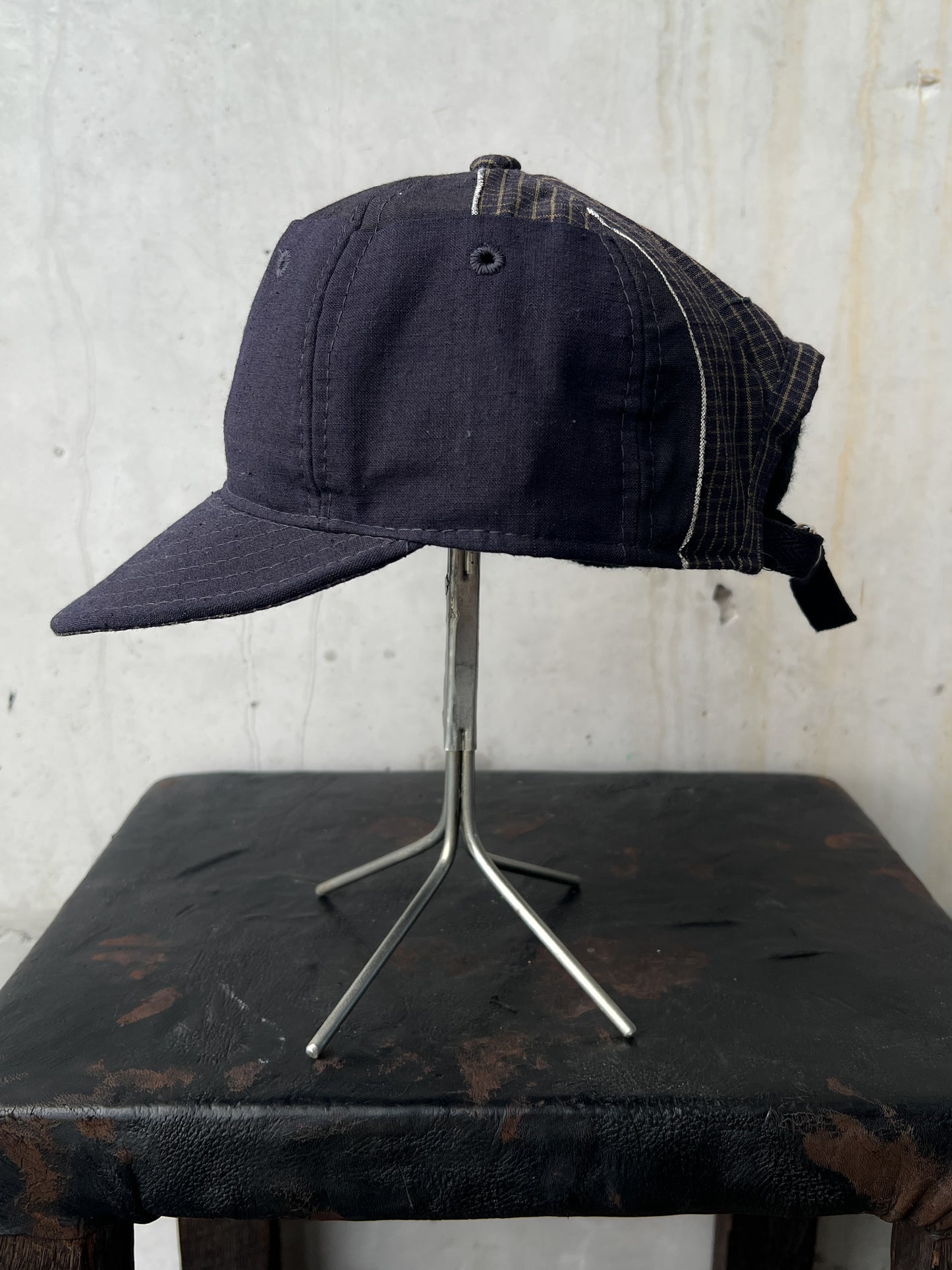 Early 20th c. Japanese Fabric 1930's Baseball Cap By Troy O'Shea Handmade [Adjustable]