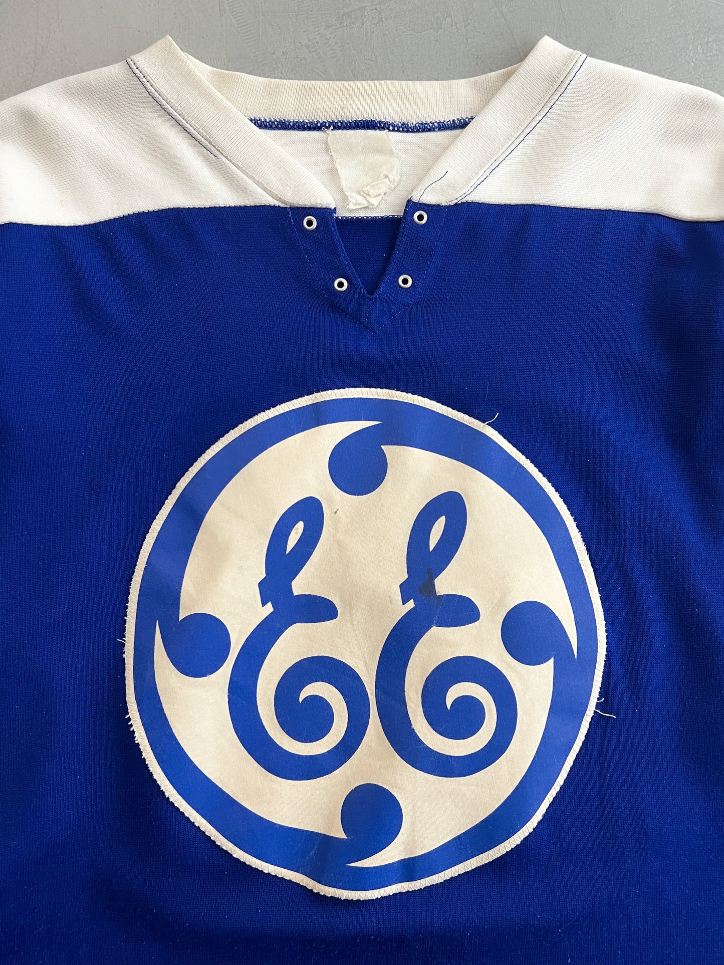 1970's "EE" Lace Up Athletic Jersey [XL]