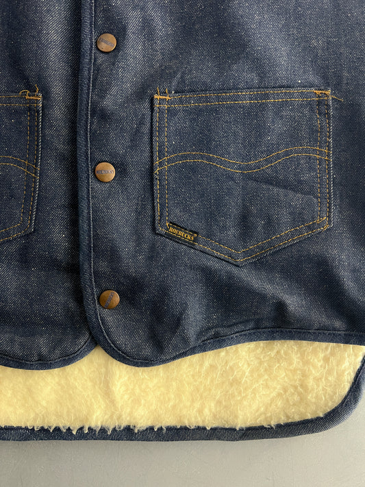 Sears Sherpa Lined Denim Vest [M]