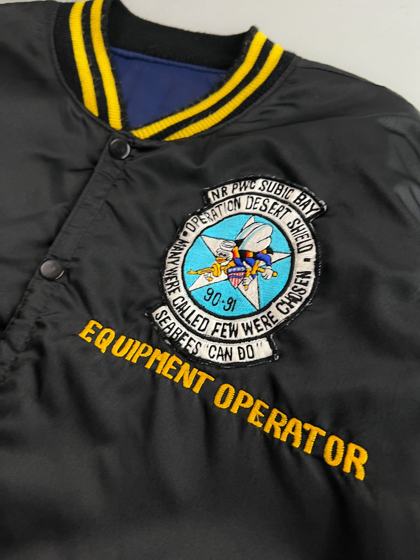 1990's Operation Desert Shield “SEABEES” Souvenir Jacket [L]