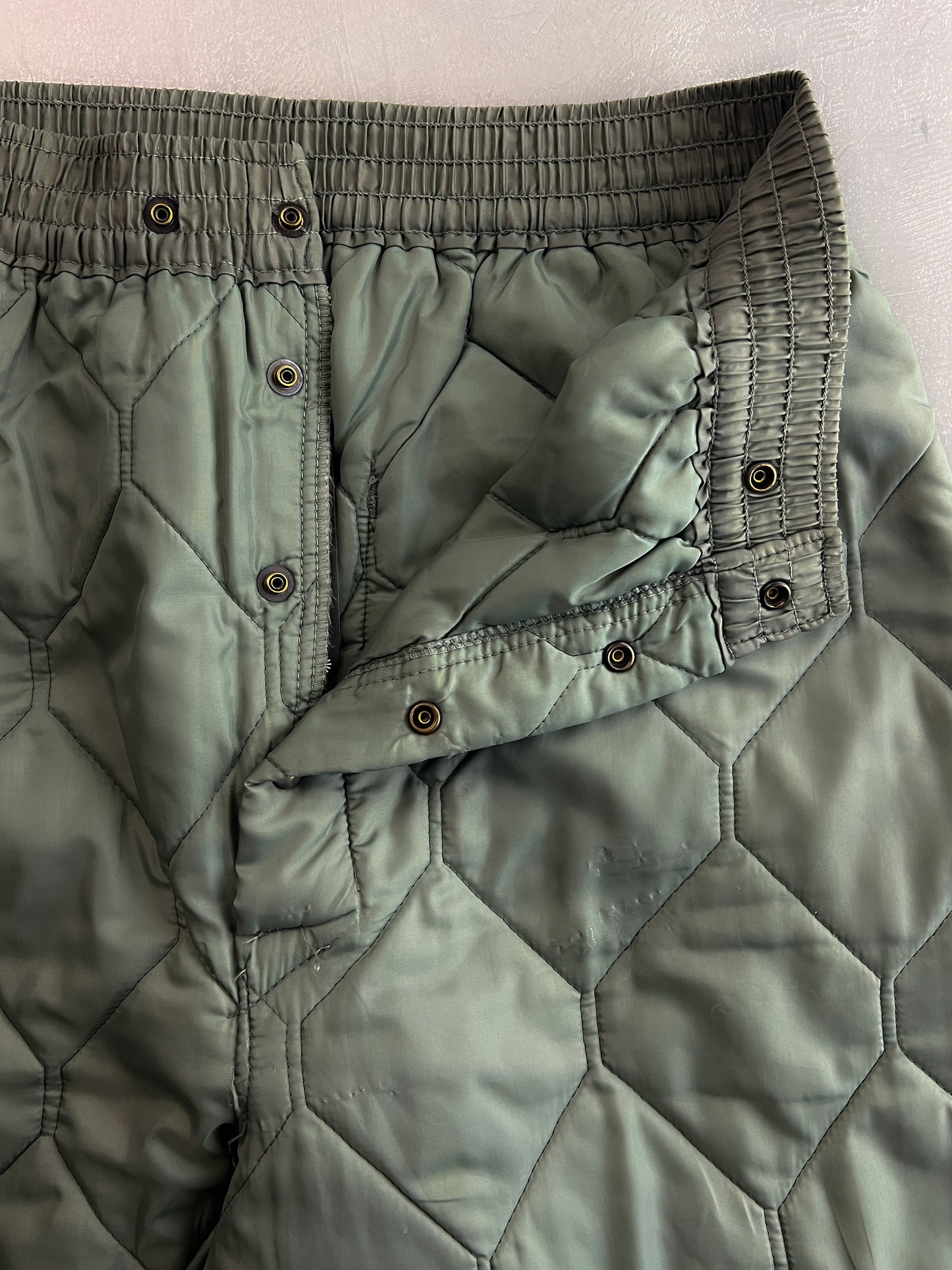 70's/80's Quilted Liner Pants [28"]