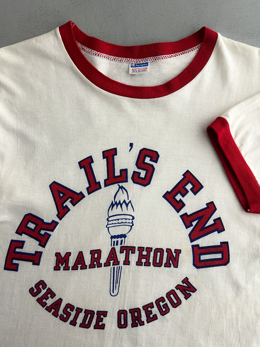 70's Champion Blue Bar Trail's End Marathon Ringer [M]