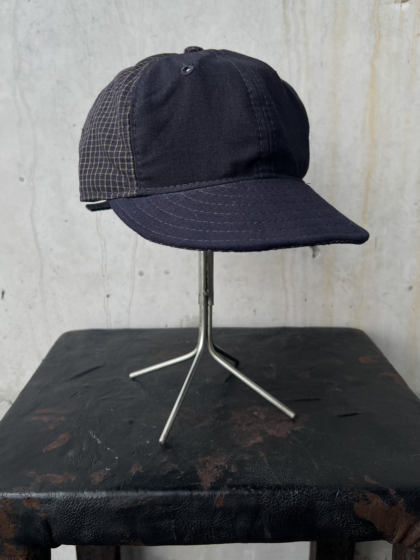 Early 20th c. Japanese Fabric 1930's Baseball Cap By Troy O'Shea Handmade [Adjustable]