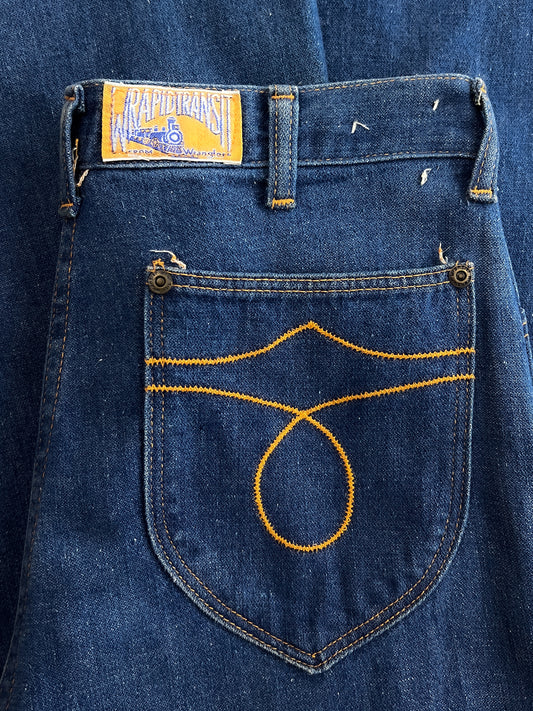 1970's Wrangler Wrapid Transit Denim Flares [29"]