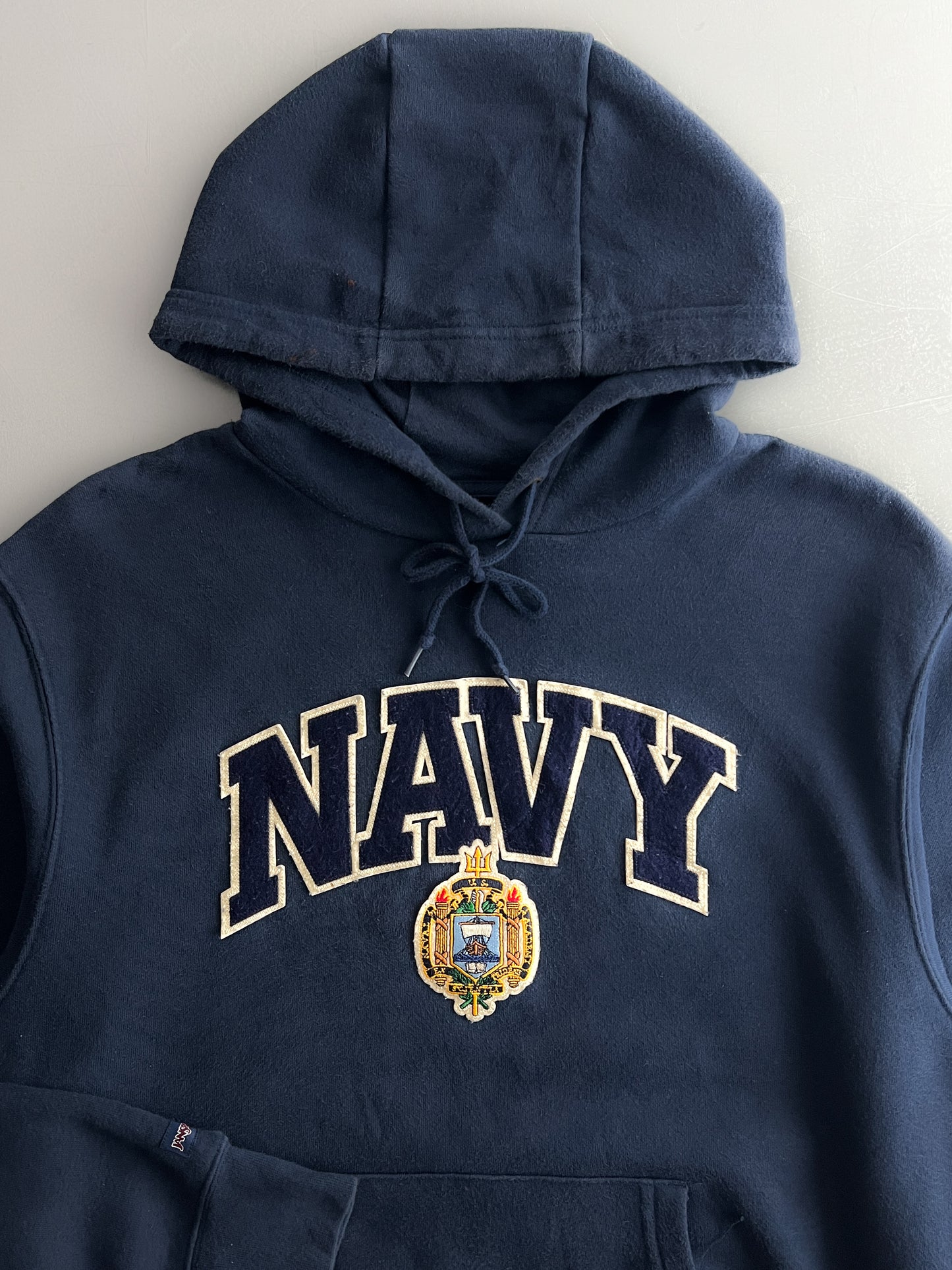 1990's Jansport "Navy" Hoodie [L]