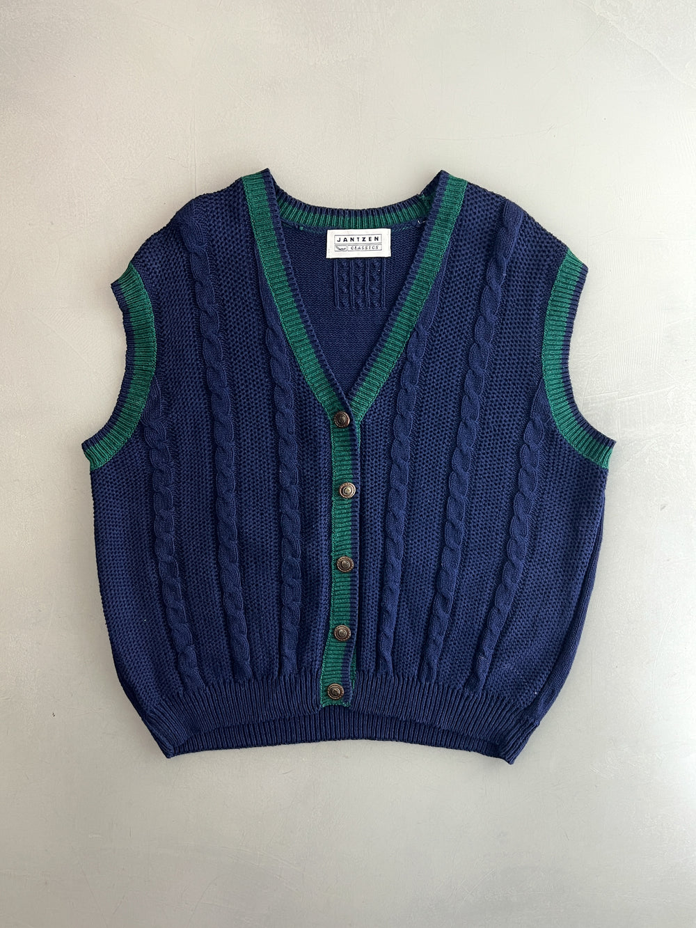 1980's Jantzen Knit Vest [M]
