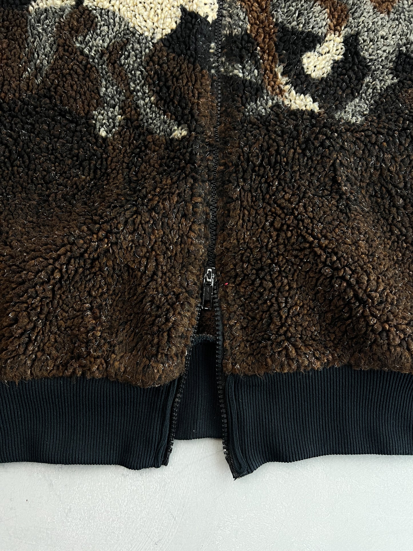 1990's Horse Motif Deep Pile Fleece [XL]