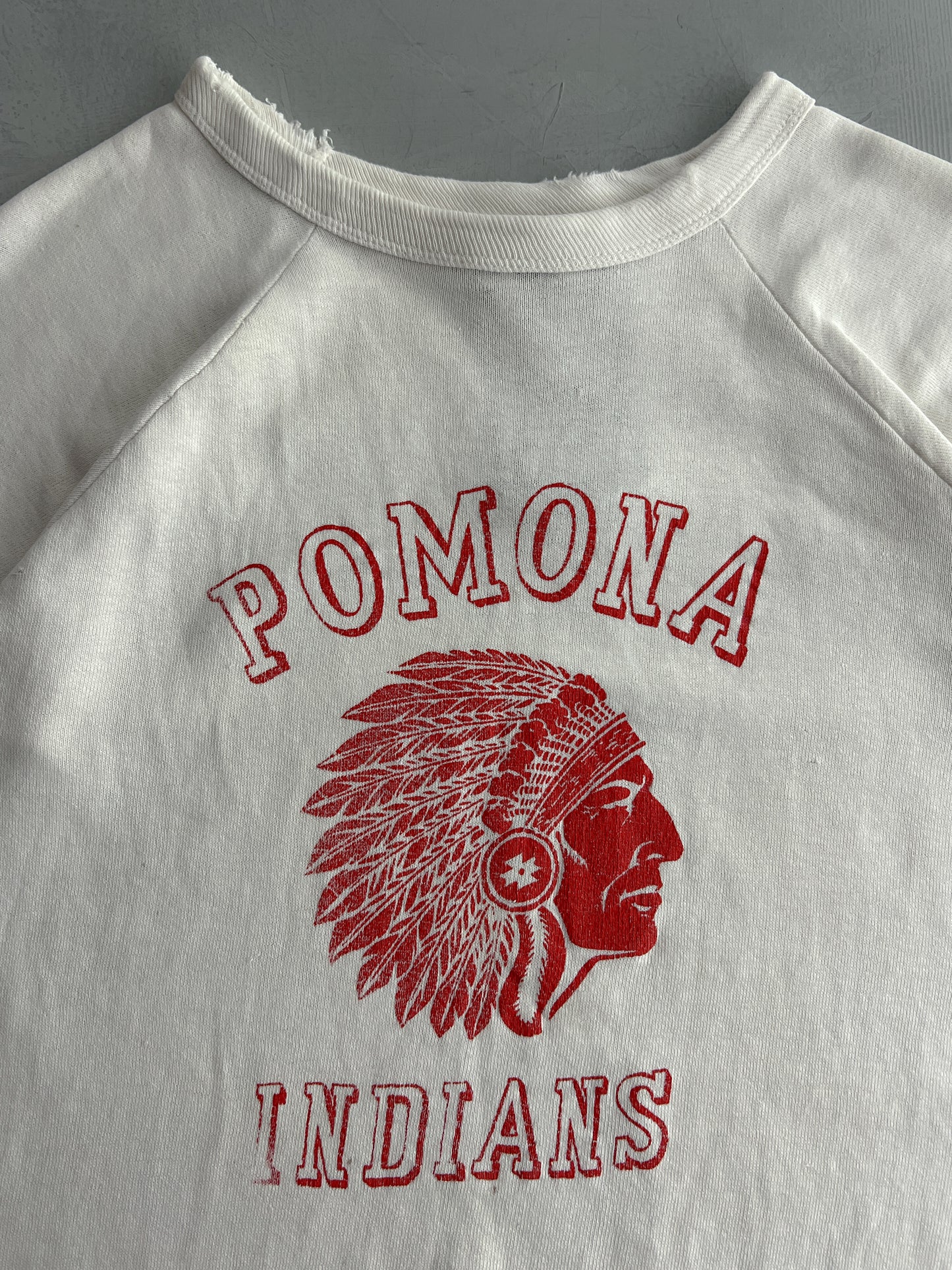1950's Pomona Indians Short Sleeve Sweatshirt [S]