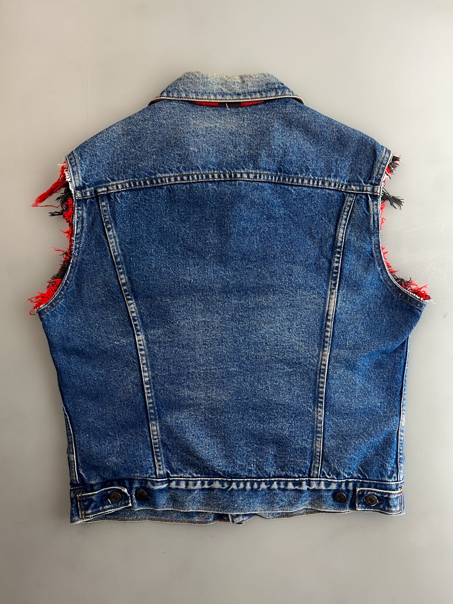 Made in USA Levi's Lined Denim Vest [L]