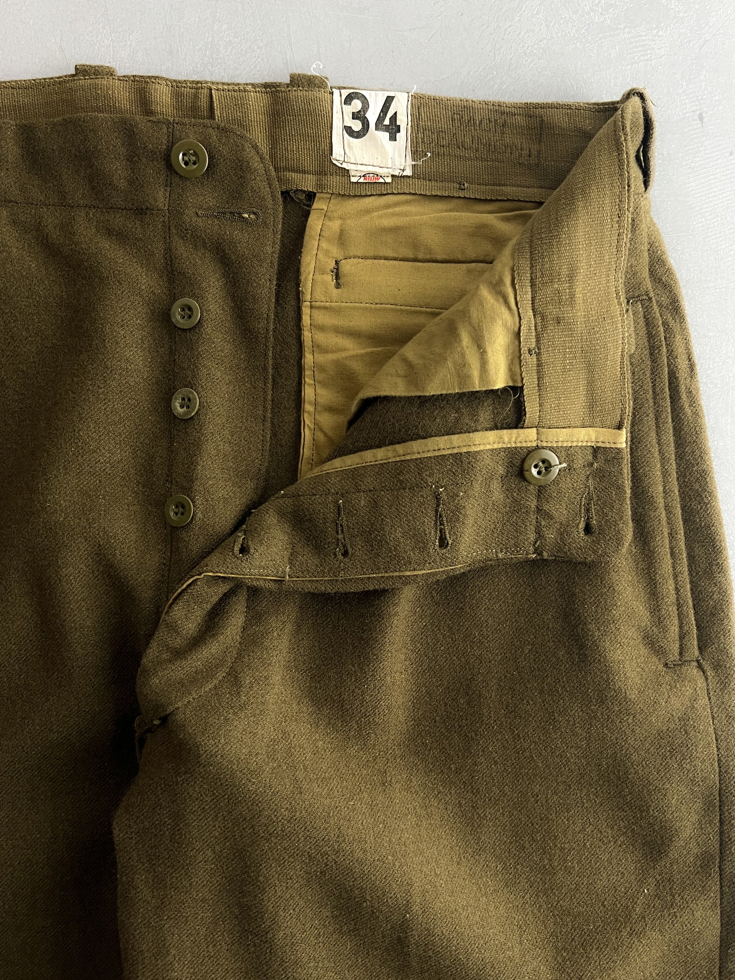 Wool French Army Pants [32"]