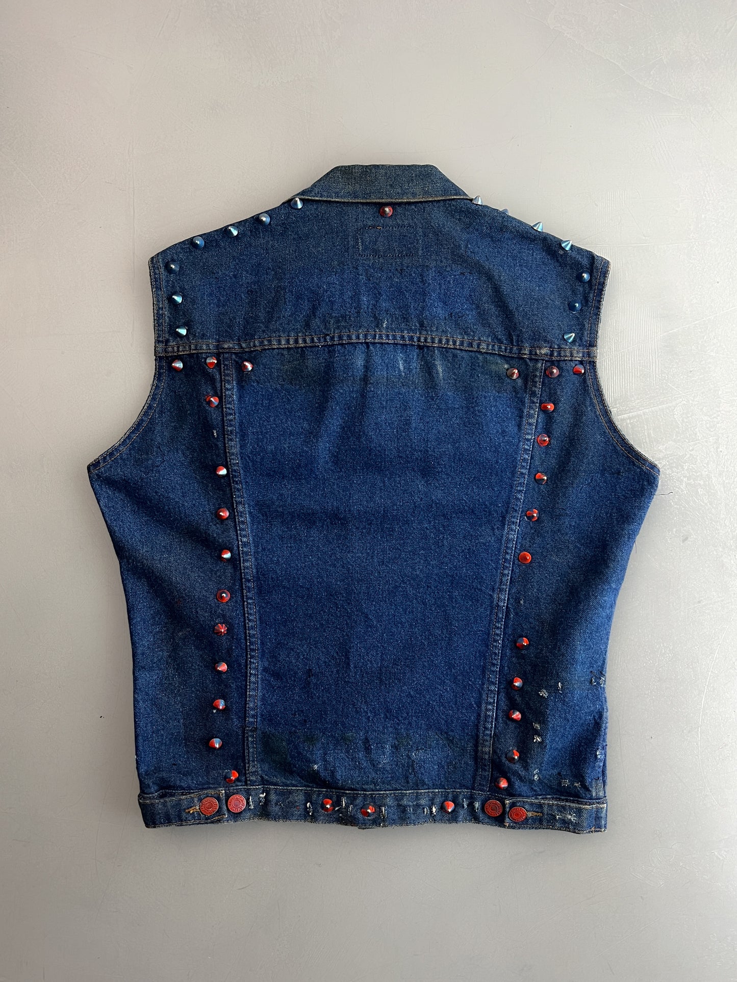 70's/80's Levi's Studded Denim Vest [M]