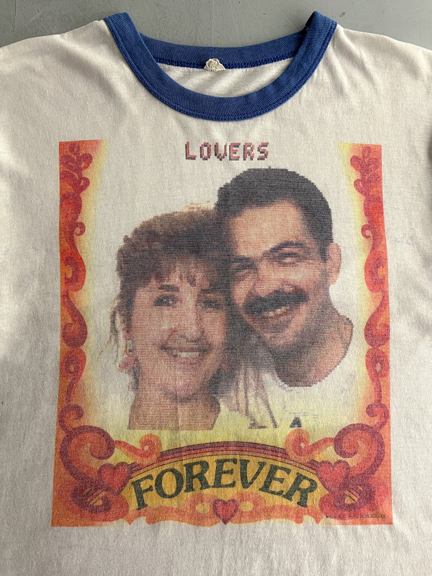 1980's Thrashed Lovers Forever Ringer Tee [M/L]