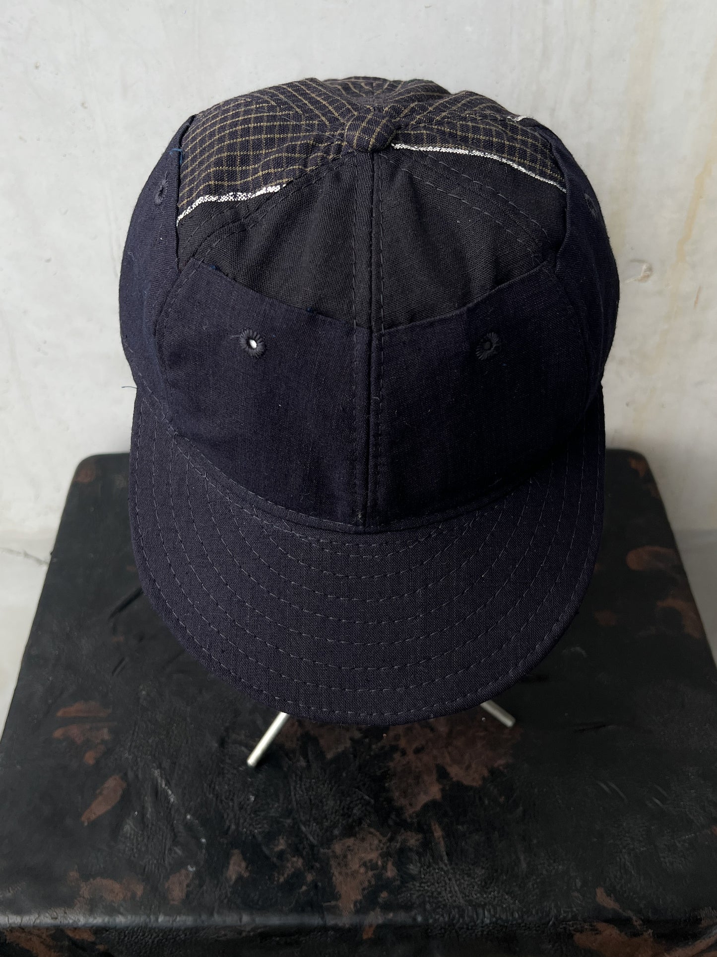 Early 20th c. Japanese Fabric 1930's Baseball Cap By Troy O'Shea Handmade [Adjustable]