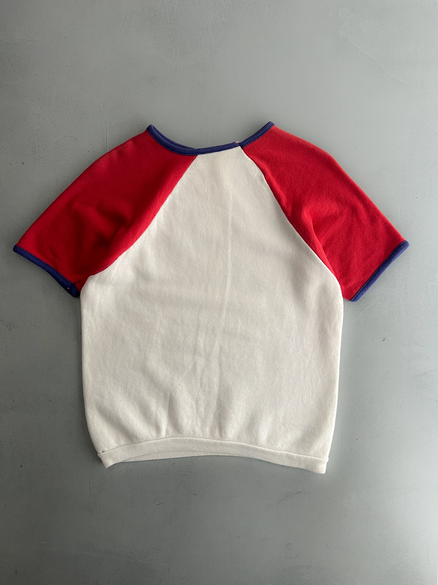 1960s "America try It You'll Like It" Short Sleeve Sweatshirt [L]