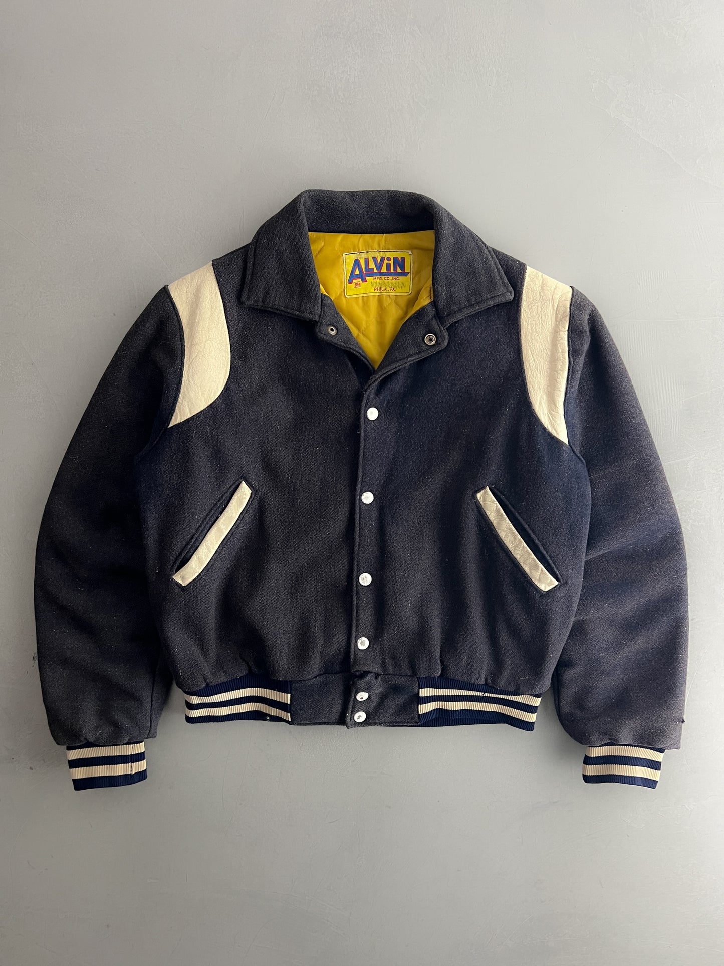 50's/60's Alvin MFG Co Chain Stitch Varsity Jacket [M]