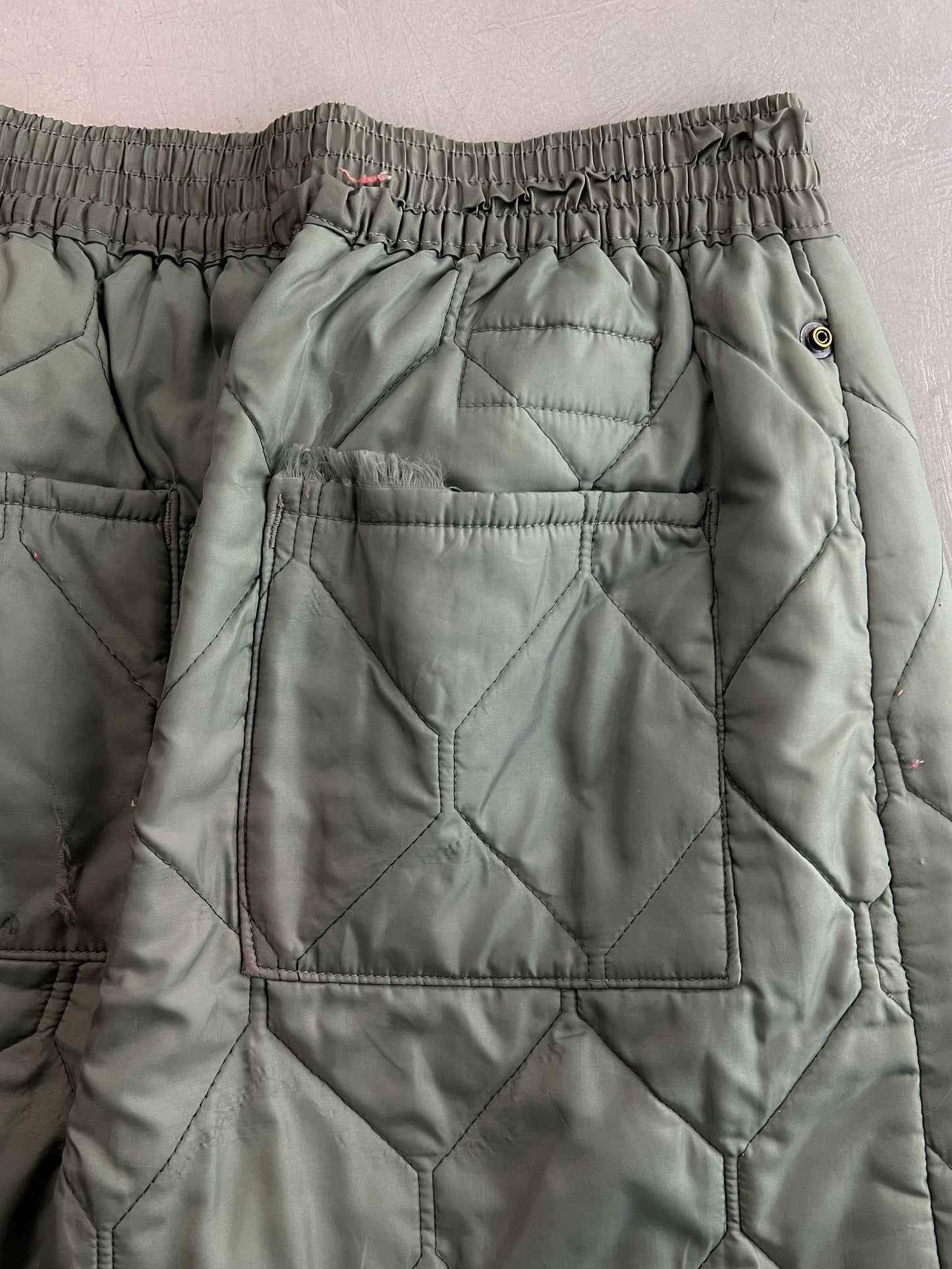 70's/80's Quilted Liner Pants [28"]