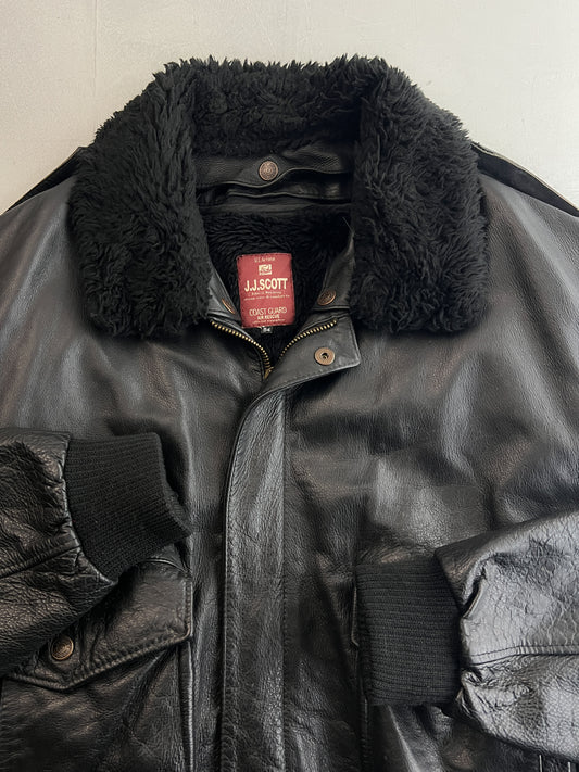 J.J.Scott Leather Flight Jacket [XL]