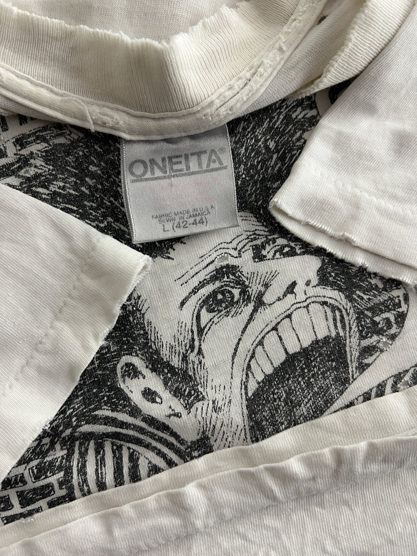 Thrashed 90's Bad Bob 'Screaming Man On Caffeine' Tee [L]