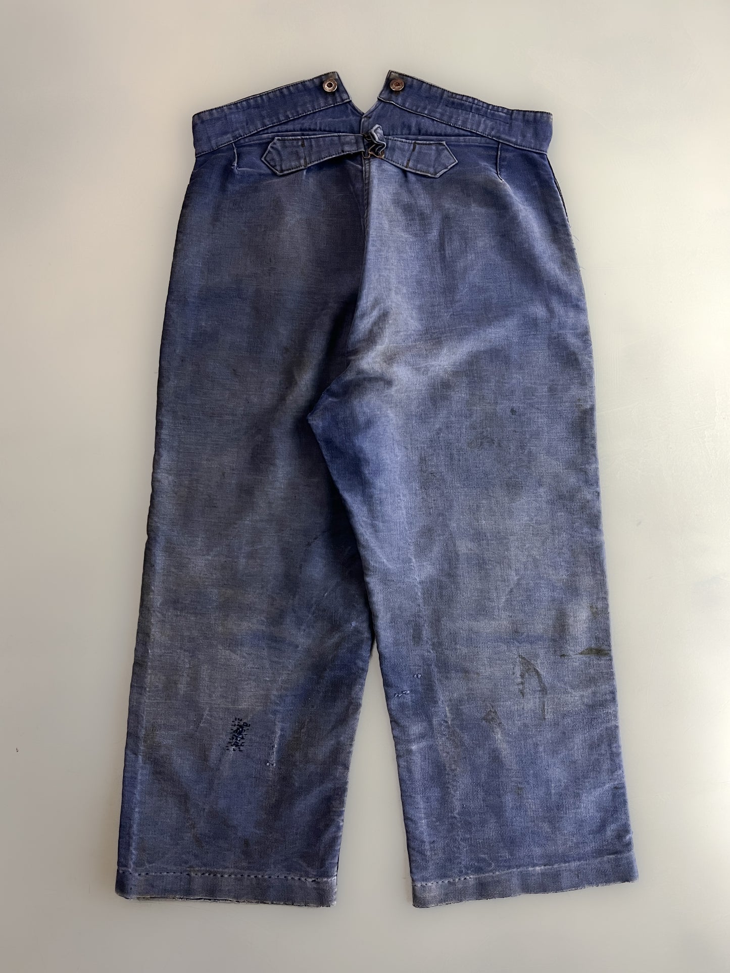 1940's Le Salvetal French Moleskin Buckle Back Work Pants [31"]