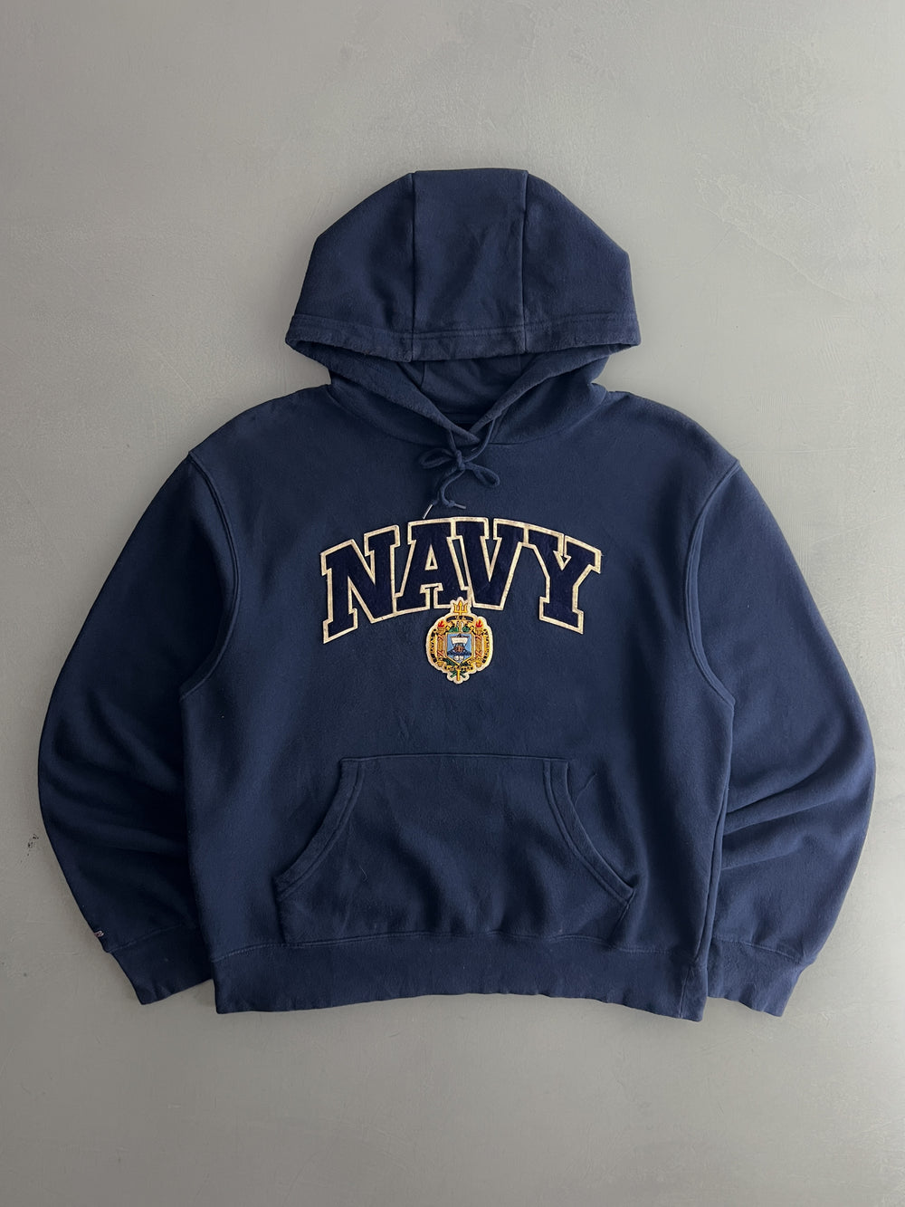 1990's Jansport "Navy" Hoodie [L]