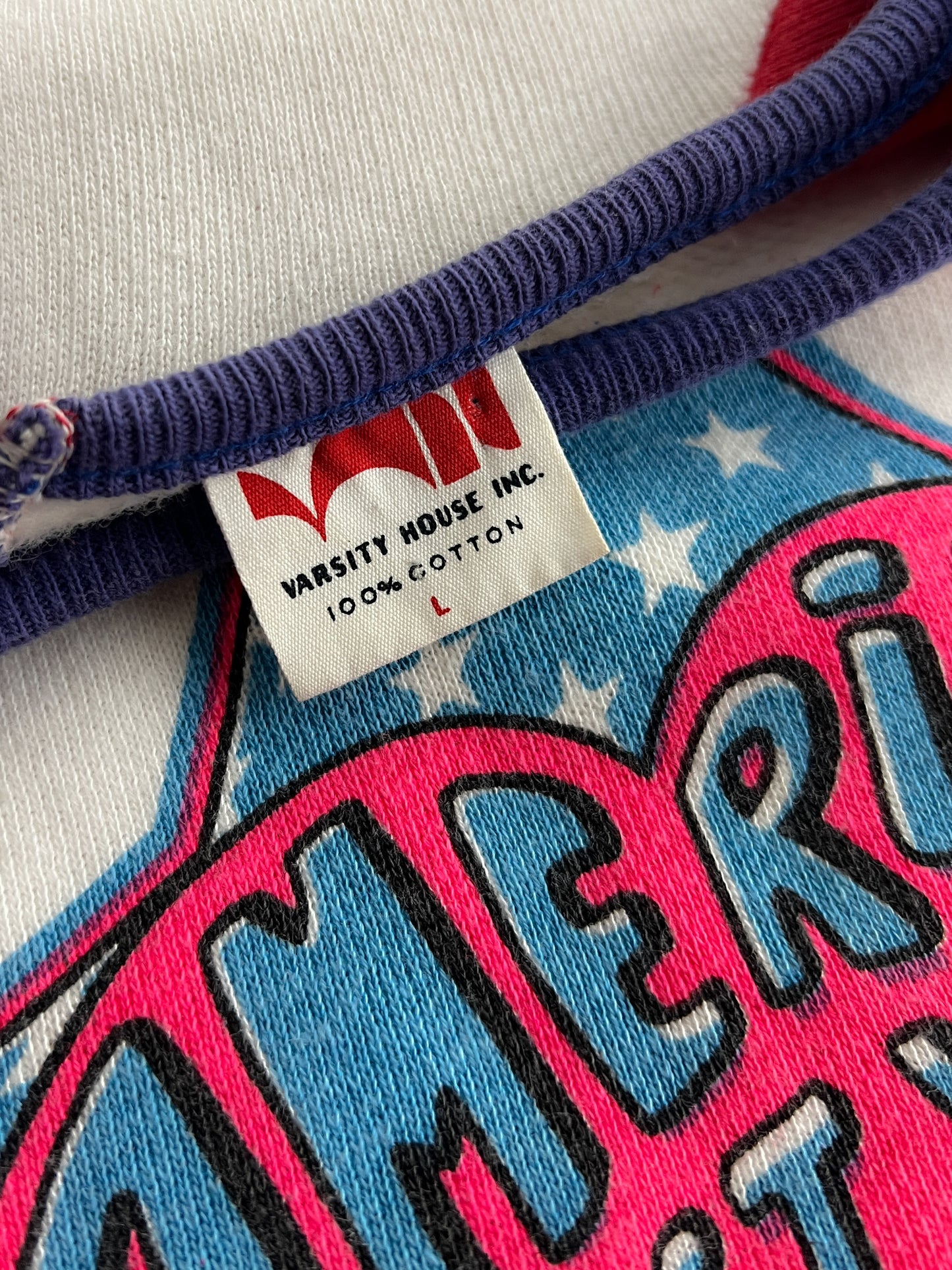 1960s "America try It You'll Like It" Short Sleeve Sweatshirt [L]