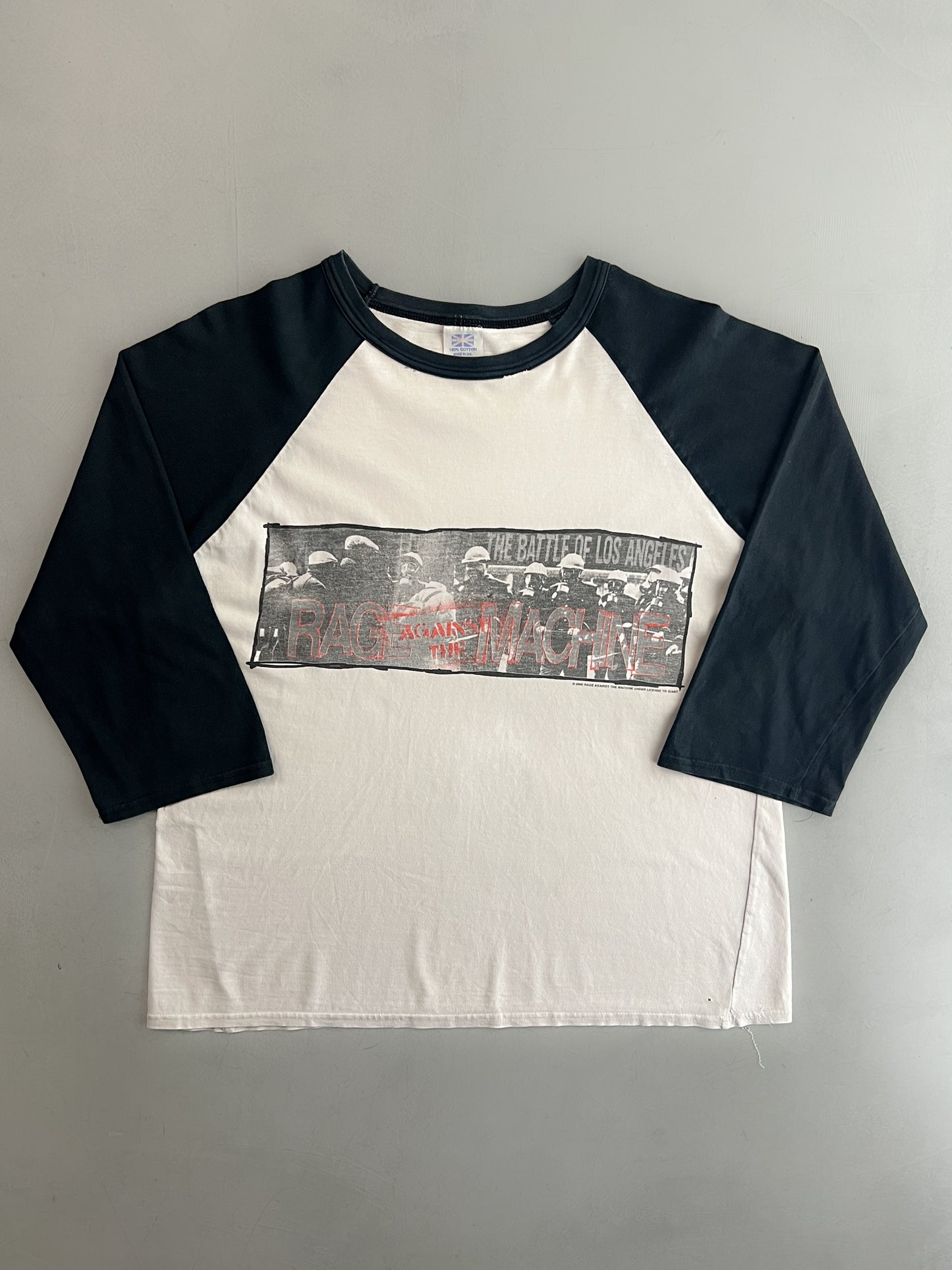 '00 Rage Against the Machine Raglan Tee [L]