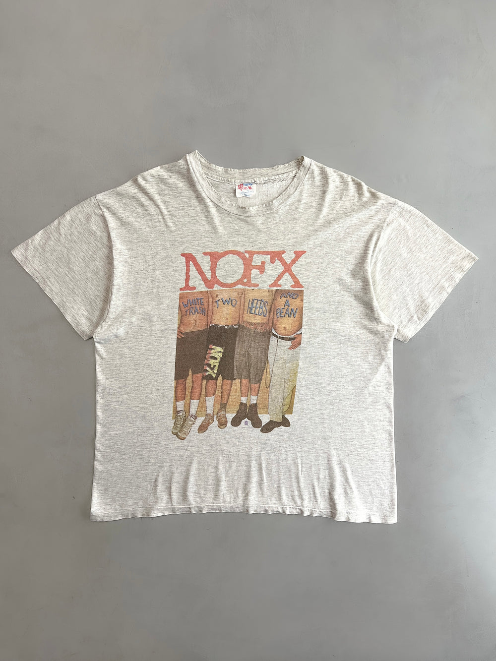 '93 NOFX "White Trash Two Heebs & A Bean" Tee [XL]