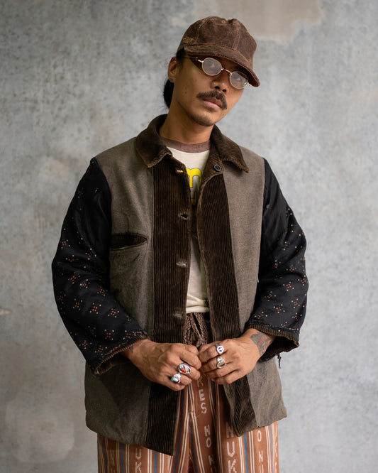 40's French Corduroy Hunting Jacket  [M/L]