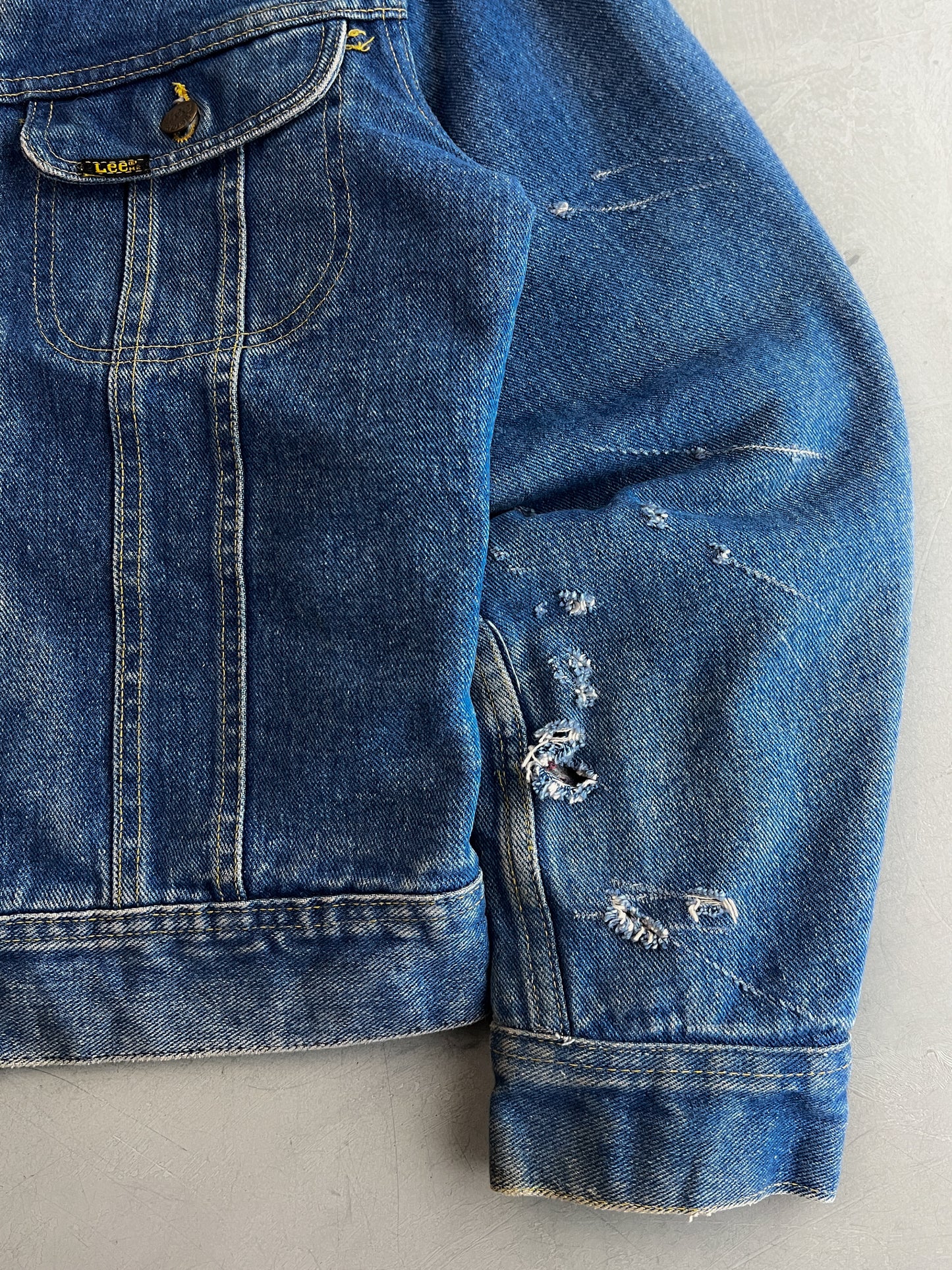 80's/90's Lee Storm Rider Denim Jacket [S/M]