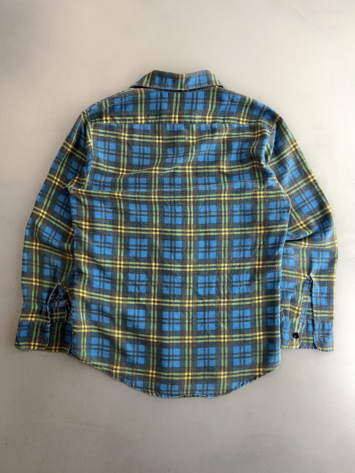 1970's Faded Cotton Flannel [S/M]