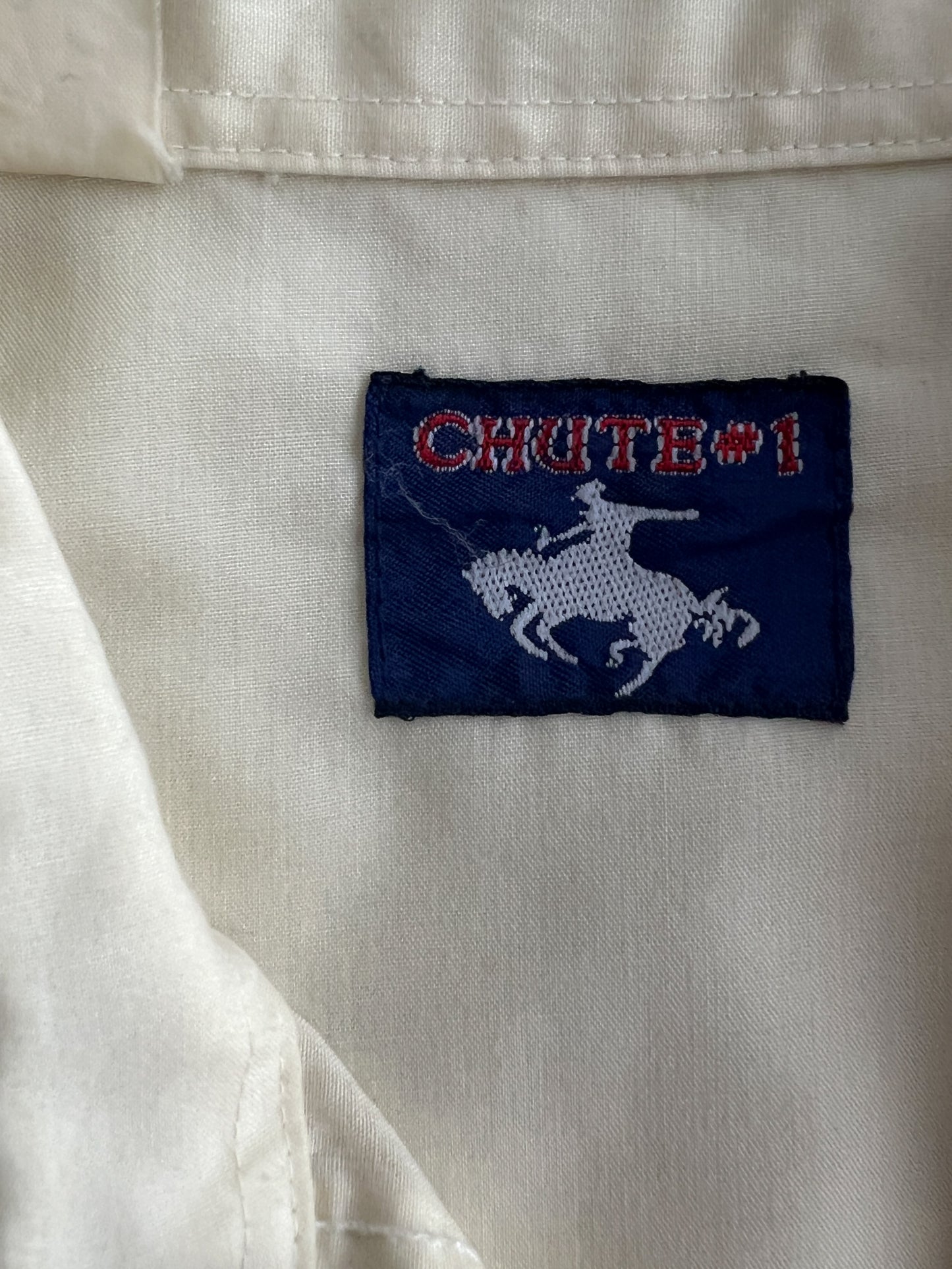 Embroidered Western Pearl Snap Shirt [M]