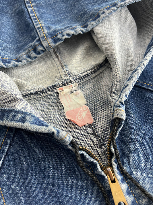 GWG Scrubbies Hooded Denim Jacket [S/M]