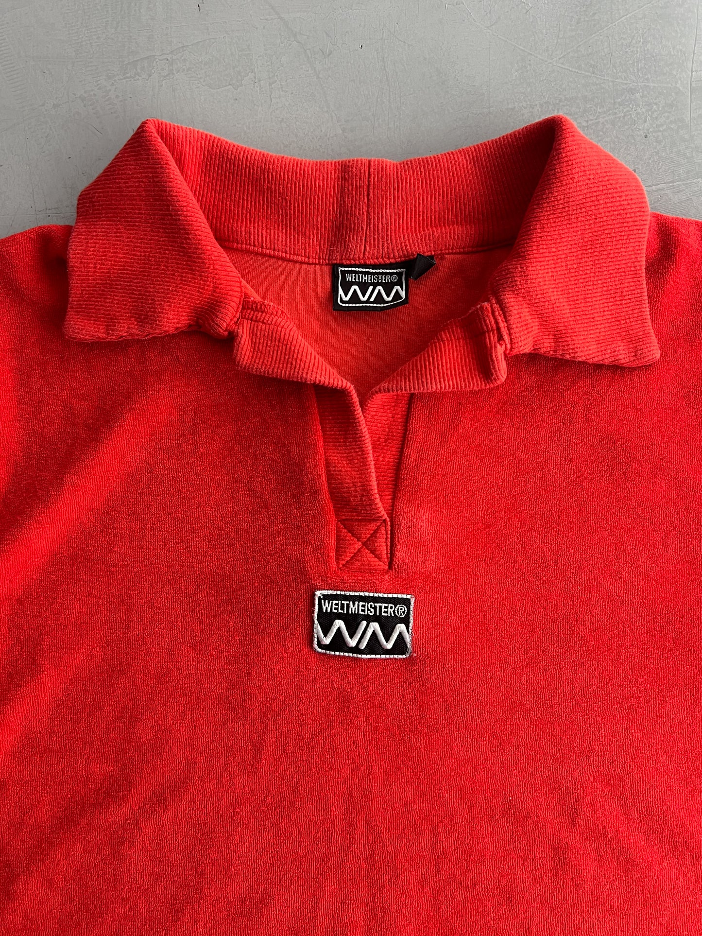 1970's Terry Towelling Polo Shirt [XS]