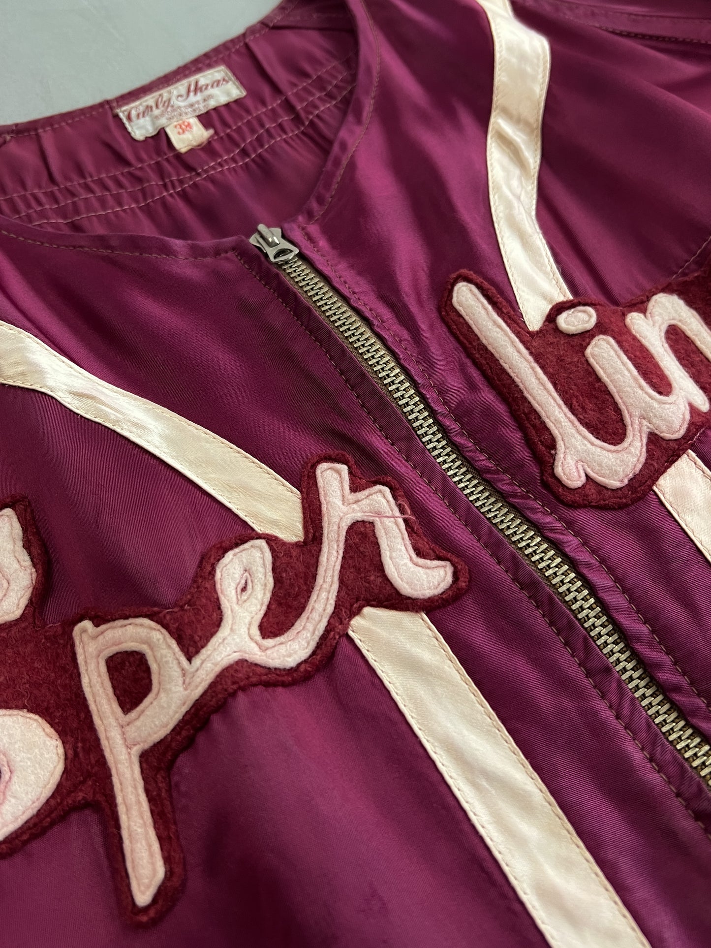 1950's Curly Haas "Sperling" Satin Baseball Jersey [M]