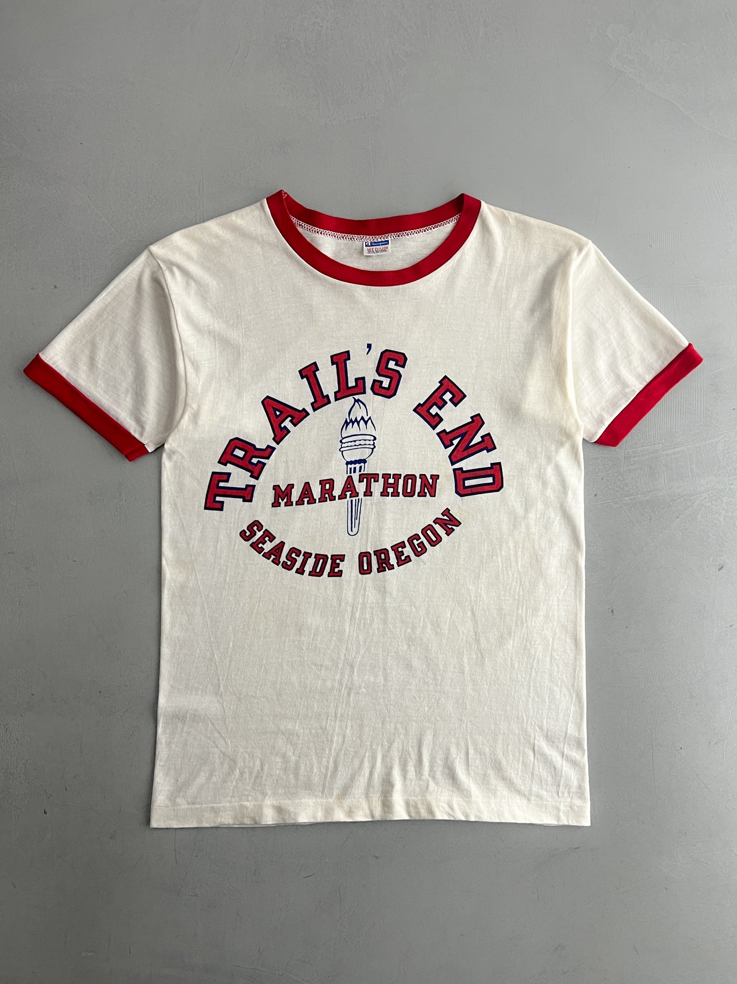 70's Champion Blue Bar Trail's End Marathon Ringer [M]
