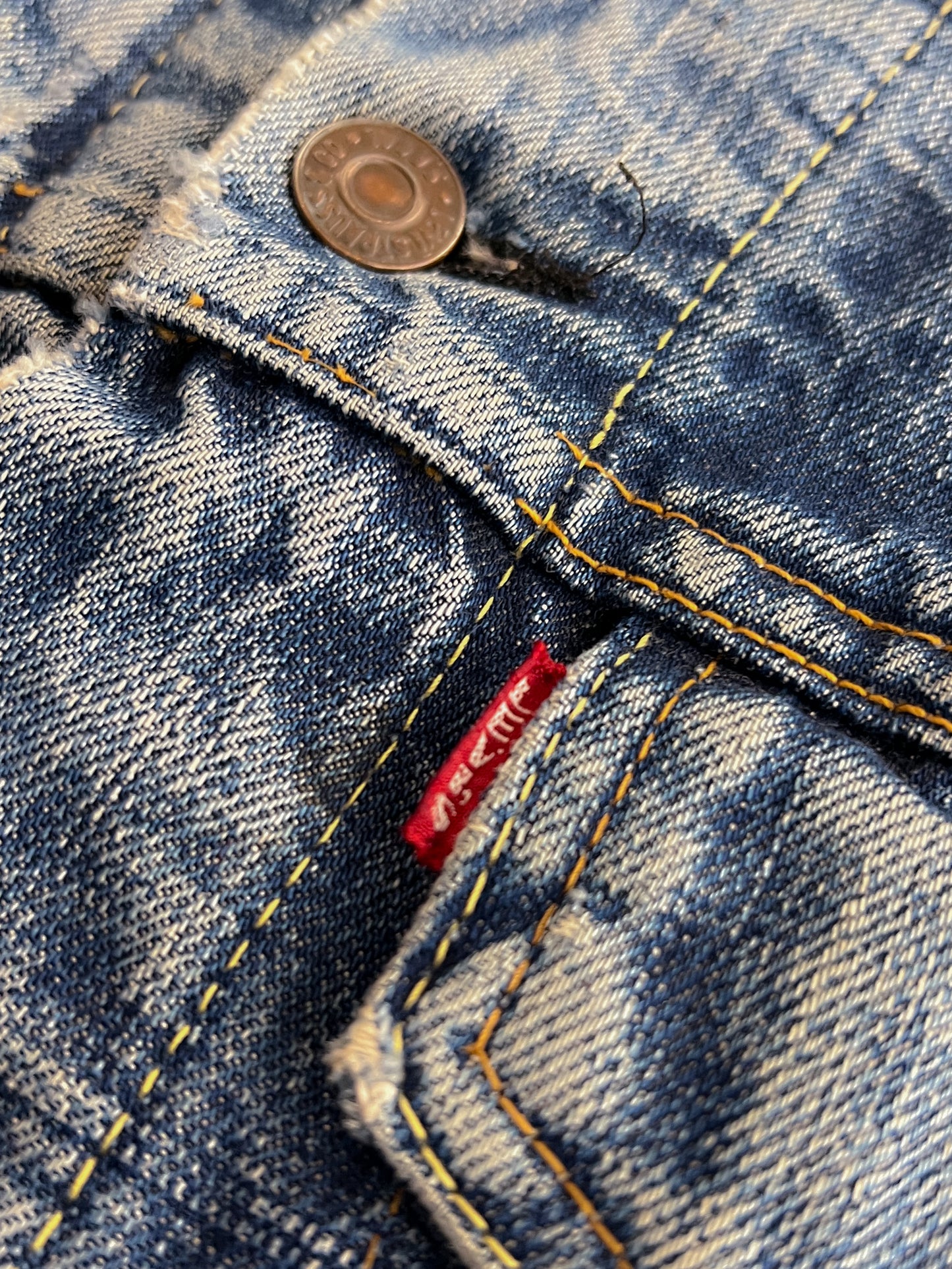 60's/70's Levi's Big E Blanket Denim Vest [S]