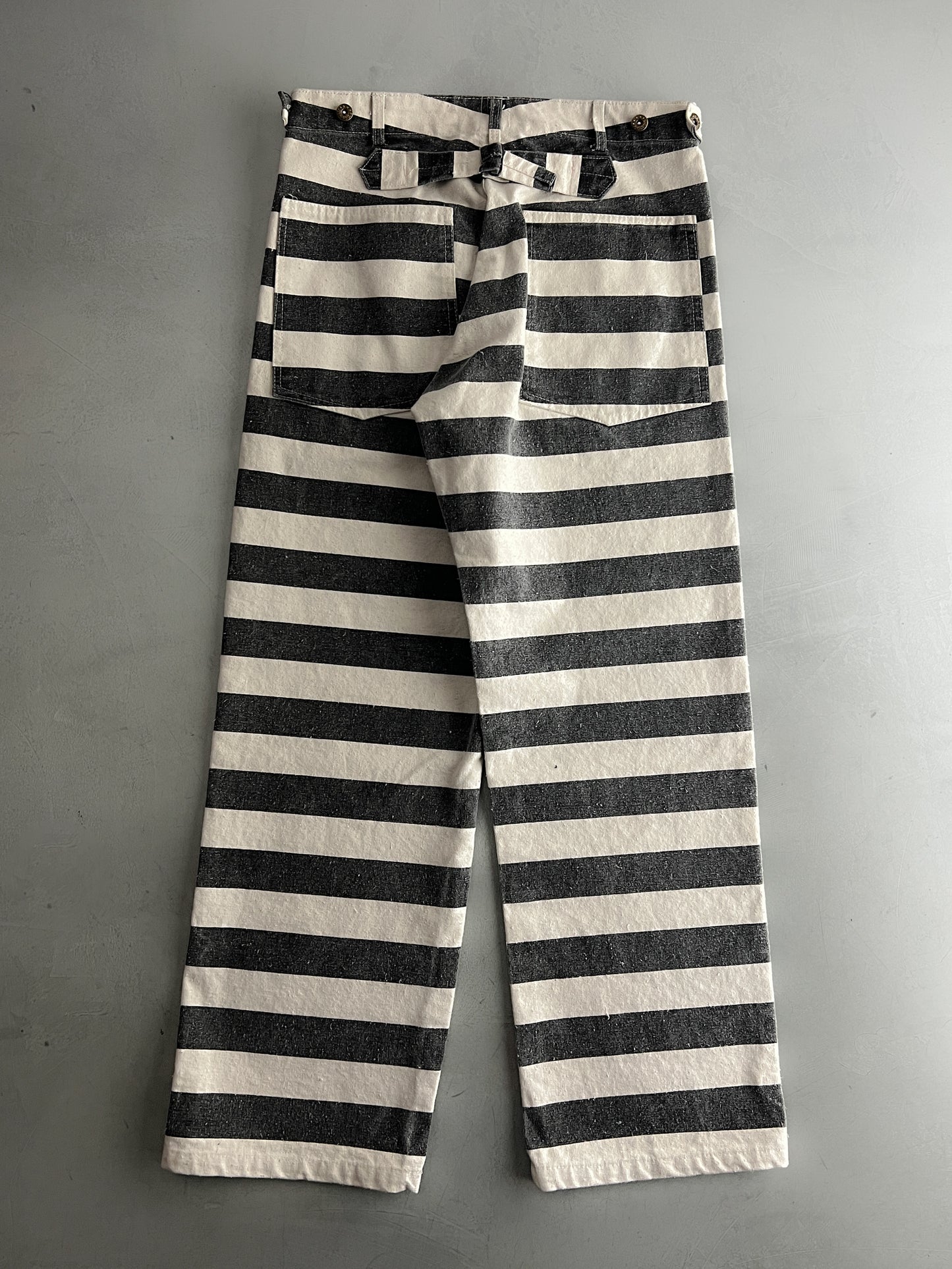 Buckle Back Canvas Prison Pants